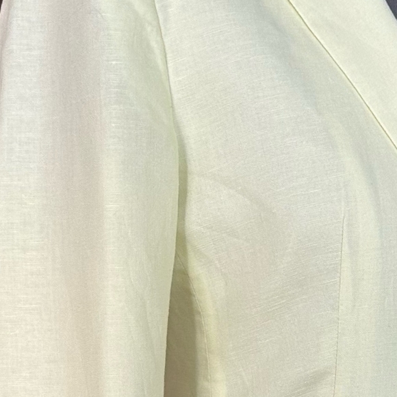 Women Dress Jacket Banana Republic Linen Cotton Button Front Long Sleeve Blazer - Picture 6 of 8